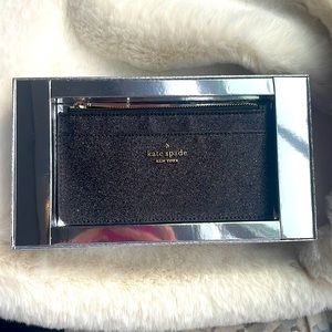 Kate Spade Slim Wallet (black sparkle)